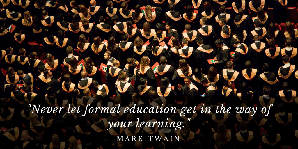 Life lessons on getting an education