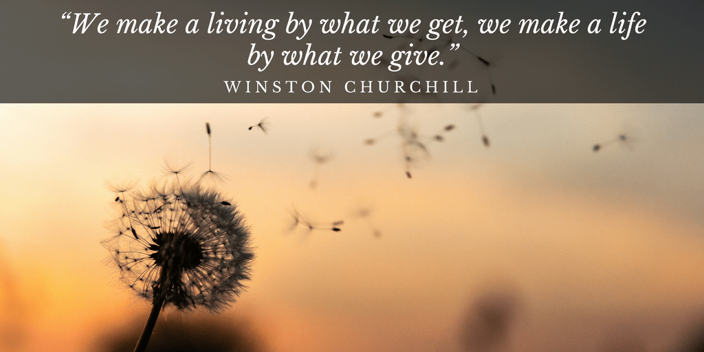 Life lessons on giving back