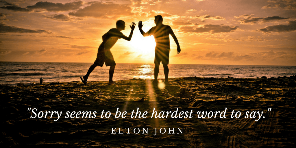 Life lessons on apologies