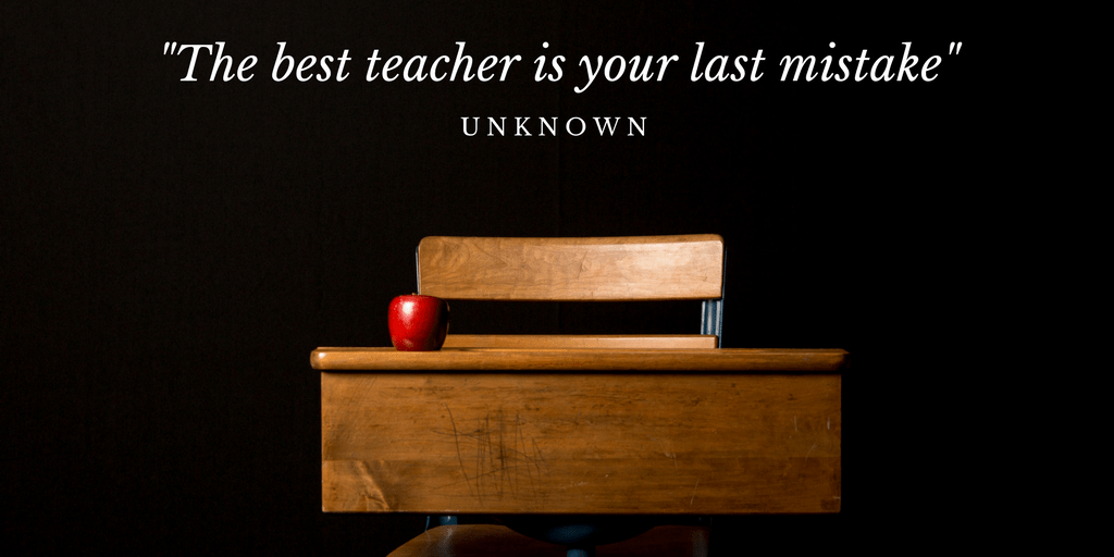 Life lessons on admitting mistakes