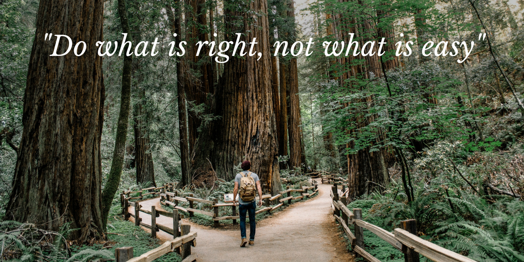 Life lessons on being true to yourself (integrity)